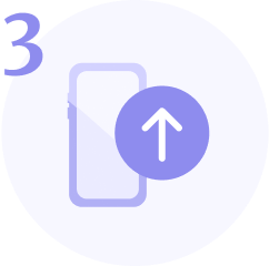 Icon of phone with arrow