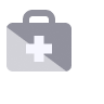 icon grey medical kit