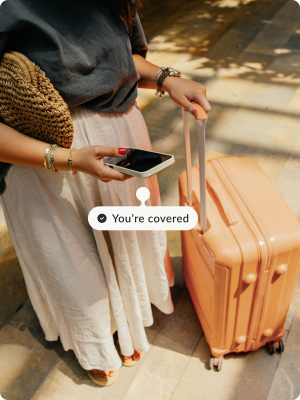 Foreigner comparing health insurance before travel