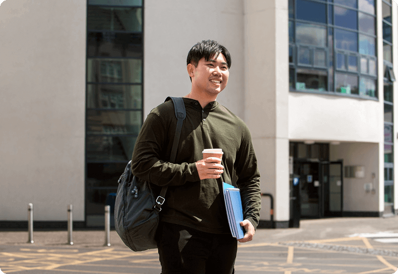 International student visiting a university in Belgium 