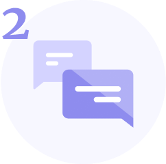 chat logo with a 2