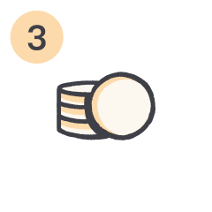 illustration of some coins 
