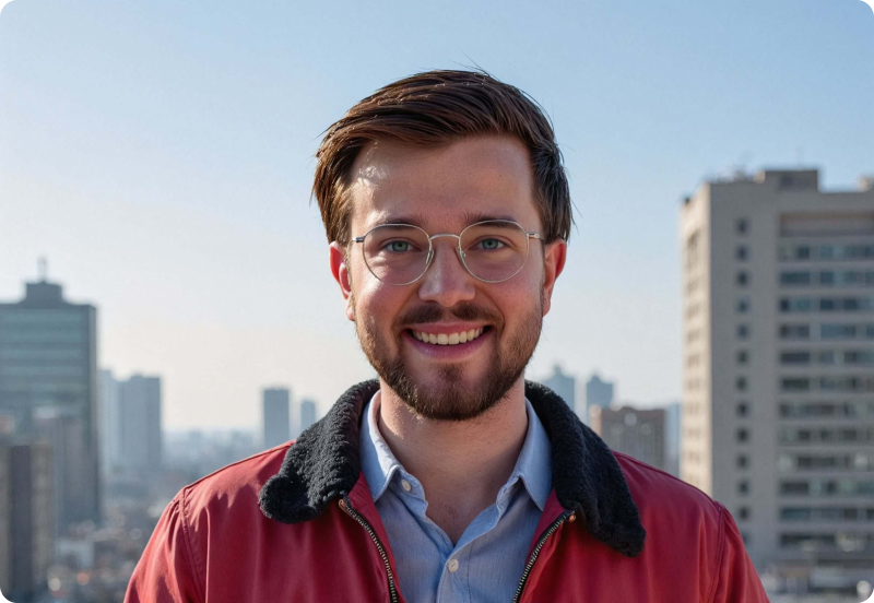 Headshot Photo of Theo Leimer.