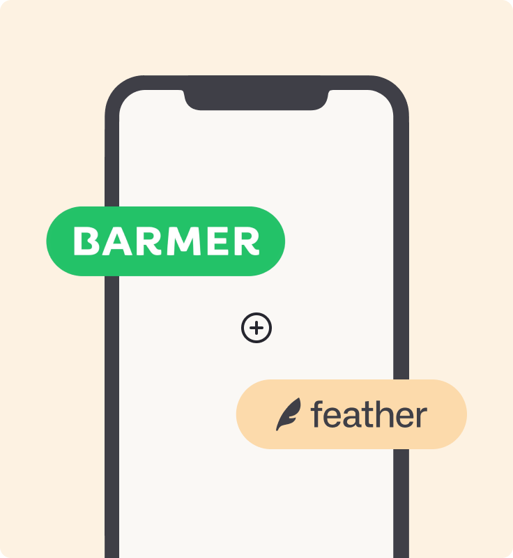 Sign up provided by BARMER and Feather