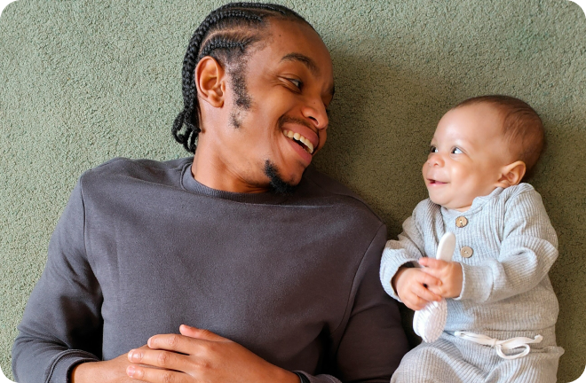 a dad with his son 