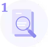 Icon showing document review